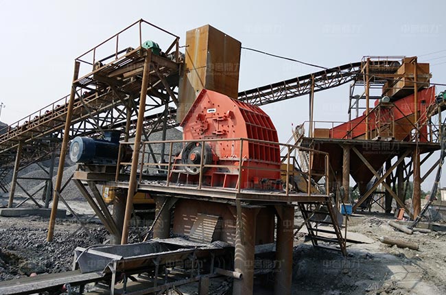 江西九江時產(chǎn)600-700噸砂石破碎生產(chǎn)線