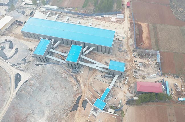 山東鄒城日產萬噸石子生產線