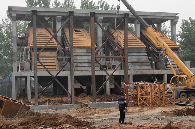 河南駐馬店隆鑫建材項目建設現(xiàn)場