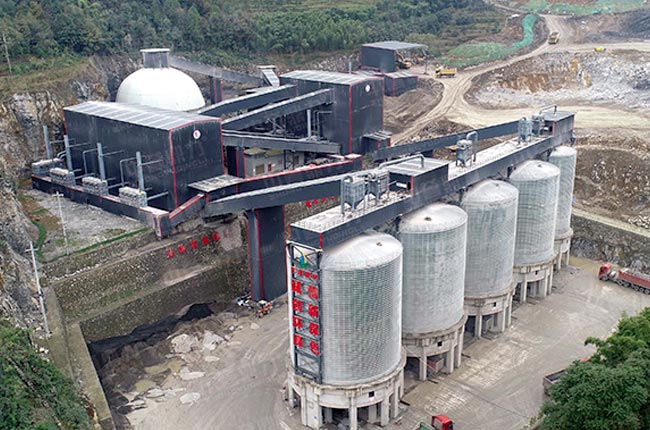 四川宜賓天成礦業(yè)時(shí)產(chǎn)1500噸智能環(huán)保砂石料廠