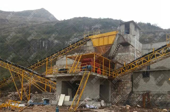 貴州貴陽(yáng)一建時(shí)產(chǎn)1200噸砂石骨料生產(chǎn)線案例展示2