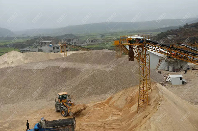 貴州貴陽(yáng)一建時(shí)產(chǎn)1200噸砂石骨料生產(chǎn)線現(xiàn)場(chǎng)案例展示7