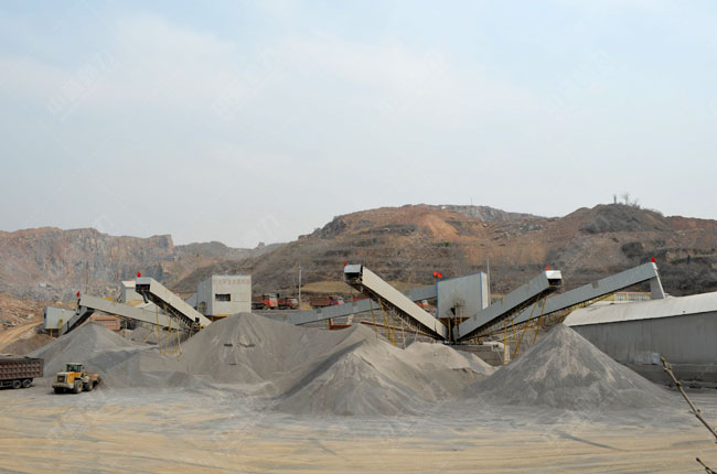 河南滎陽時產(chǎn)700噸砂石骨料生產(chǎn)線