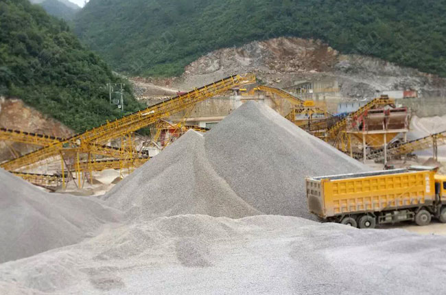 貴州惠水滿告時(shí)產(chǎn)1000噸砂石生產(chǎn)線