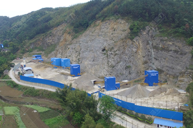四川宜賓和順建材時(shí)產(chǎn)600噸砂石骨料生產(chǎn)線
